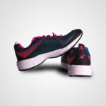 Black & Pink Lightweight Running Sneakers