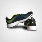 Navy Blue & Neon Green Sports Running Shoes